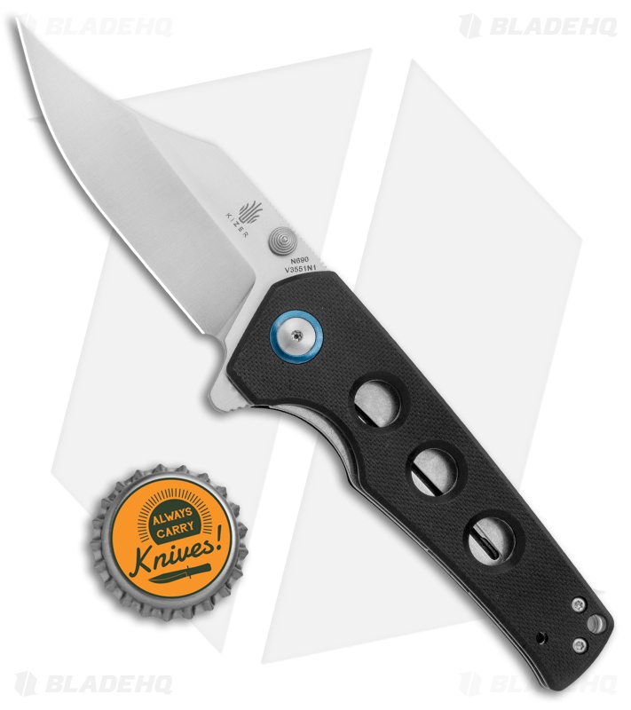 Kizer Junges | Liner Lock Knife | Black G-10 V3551N1 - Blade HQ