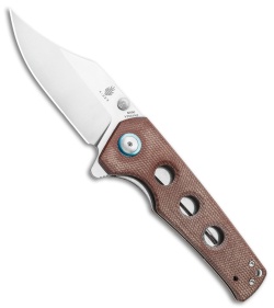 Kizer Junges Liner Lock Knife Brown Micarta (3.06" Satin) V3551N2