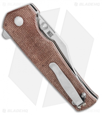 Kizer Junges Liner Lock Knife Brown Micarta (3.06" Satin) V3551N2