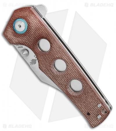 Kizer Junges Liner Lock Knife Brown Micarta (3.06" Satin) V3551N2