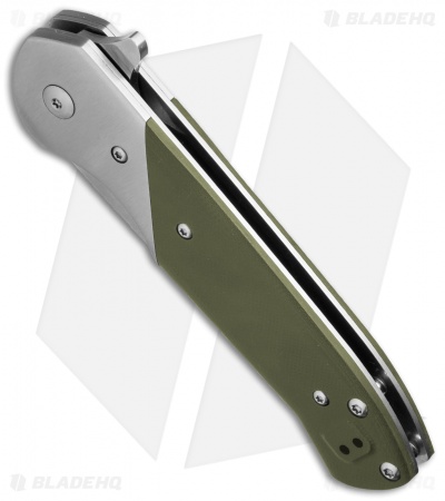 Kizer Vanguard Kane Liner Lock Knife Green G-10 (3.5" Stonewash) V4467A2