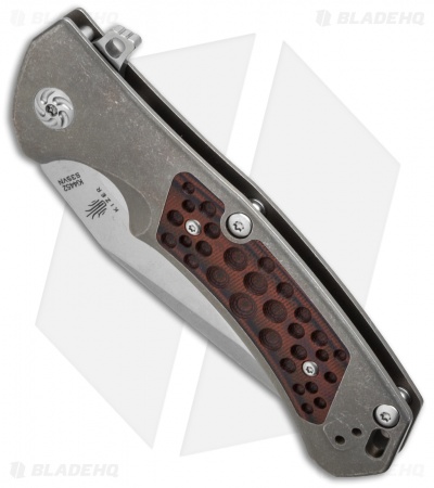 Kizer IFT-L Frame Lock Knife Titanium (3.5" Stonewash) Ki4452