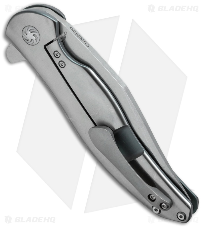 Kizer Cucchiara Compadre Frame Lock Knife Titanium (4" Stonewash) Ki5465A2