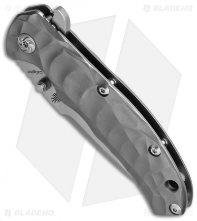 Kizer Caligine Frame Lock Knife Titanium (3.5" Stonewash) Ki401D