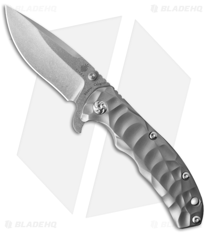 Kizer Caligine Frame Lock Knife Titanium (3.5