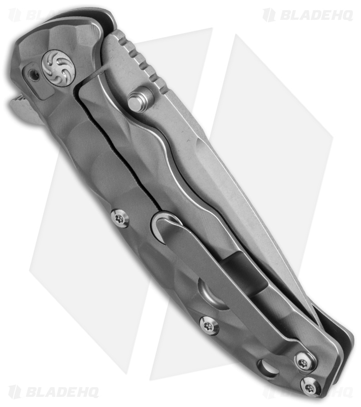 Kizer Caligine Frame Lock Knife Titanium (3.5" Stonewash) Ki401D