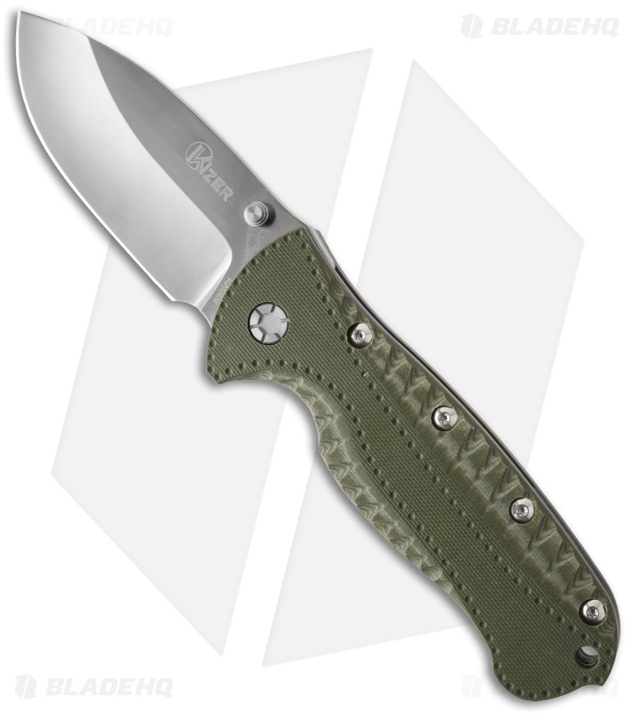Kizer GTI Titanium Liner Lock Knife Green G-10 (3.5