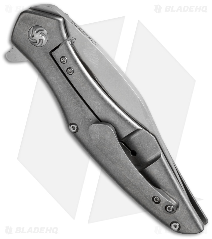 Kizer Cucchiara Trifecta Knife Embellished Titanium (3.875" Stonewash) Ki5462A2