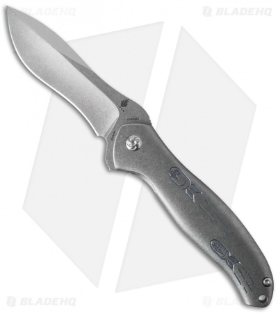 Kizer Cucchiara Bad Dog Flipper Knife Titanium (4.25