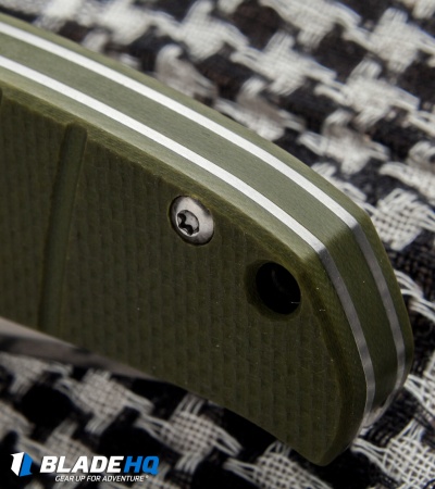 Kizer Vanguard Laconico Intrepid Flipper Green G-10 Knife (3.625" Satin) V4468A2