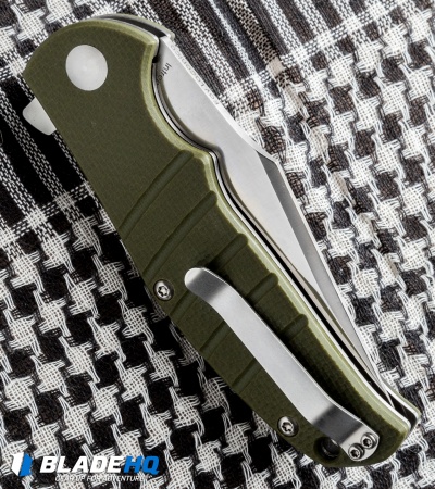 Kizer Vanguard Laconico Intrepid Flipper Green G-10 Knife (3.625" Satin) V4468A2