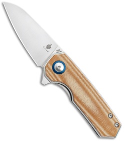 Kizer Lieb Liner Lock Knife Smooth Brown Micarta (2.32" Stonewash) *DISC*