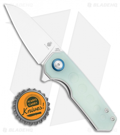 Kizer Lieb Liner Lock Flipper Knife Natural G-10 (2.32" Satin) V2541N2