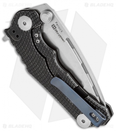 Kizer Willumsen Perock Flipper Knife Black Titanium (3.5" Satin) Ki4485