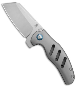 Kizer Sheepdog C01C Frame Lock Flipper Knife Titanium (3.25" Stonewash) Ki4488