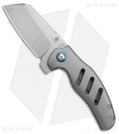 Kizer Sheepdog C01C Frame Lock Flipper Knife Titanium (3.25" Stonewash) Ki4488