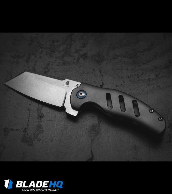 DAO様 Kizer Sheepdog C01C Frame Lock Thumb Hole Knife Titanium