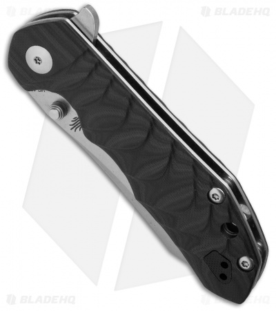Kizer Vanguard Series Sovereign Flipper Knife Black G10 (3.6" Stonewash) V4423A1