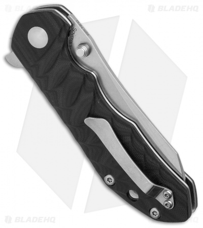 Kizer Vanguard Series Sovereign Flipper Knife Black G10 (3.6" Stonewash) V4423A1