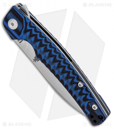 Kizer Vanguard Splinter Flipper Knife Blue/Black G-10 (3.2" Stonewash N690)