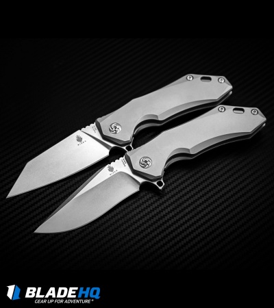 Kizer Uprising Wharncliffe Frame Lock Knife Titanium (3.6" Satin) Ki4491A2