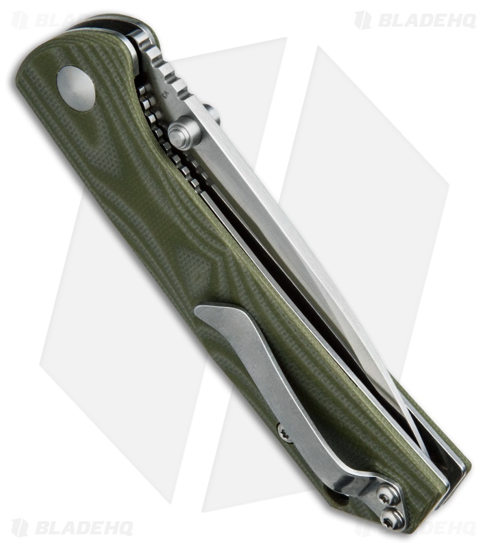Kizer Vanguard V3 Vigor Liner Lock Knife Green G-10 (3