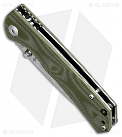 Kizer Vanguard V3 Vigor Liner Lock Knife Green G-10 (3" Satin) V3403N2
