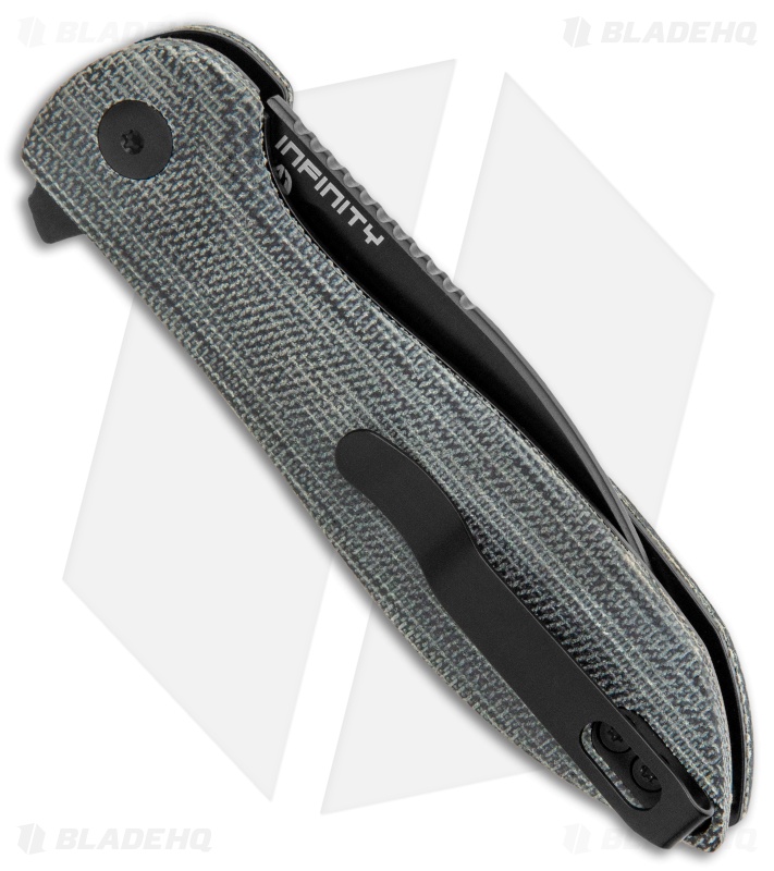 Kizer Vanguard Azo Infinity Liner Lock Knife Black Micarta (3" Black) V3579