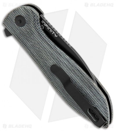 Kizer Vanguard Azo Infinity Liner Lock Knife Black Micarta (3" Black) V3579