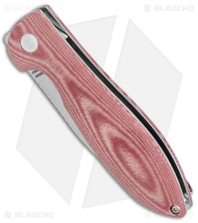 Kizer Vanguard Azo Infinity Liner Lock Knife Red Micarta (3" Satin) 