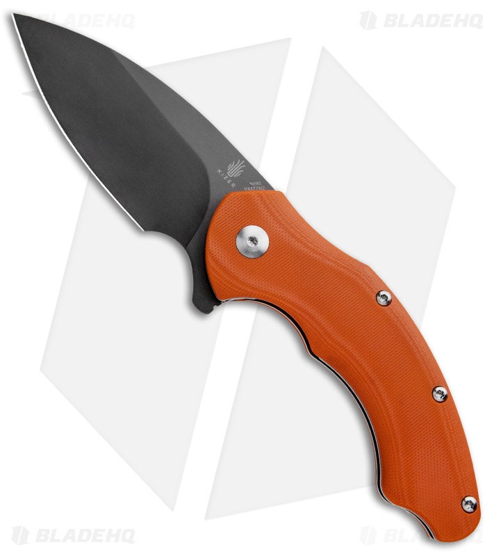 Kizer Vanguard Degnan Roach - Flipper Knife | Orange G-10 +