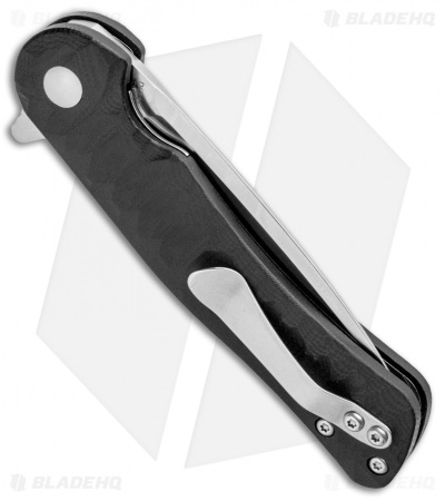 Kizer Vanguard Dukes Liner Lock Flipper Knife Black G-10 (3" Satin) V3466N1