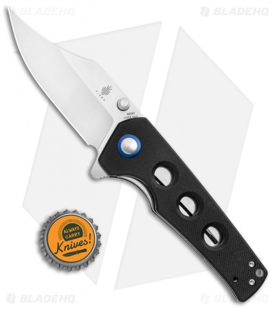 Kizer Vanguard Elstner Junges Liner Lock Knife Black G-10  (3" Satin) V3551
