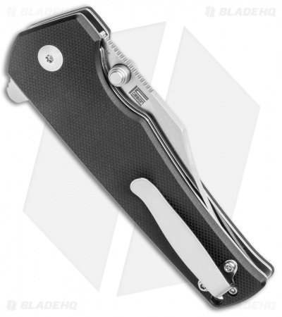 Kizer Vanguard Elstner Junges Liner Lock Knife Black G-10  (3" Satin) V3551