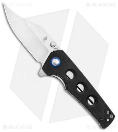 Kizer Vanguard Elstner Junges Liner Lock Knife Black G-10  (3" Satin) V3551