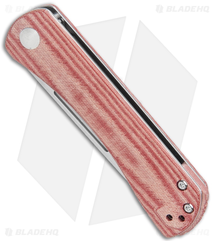 Kizer Vangard Helbig Pinch Slip Joint Knife Red Micarta (3" SW) V3009
