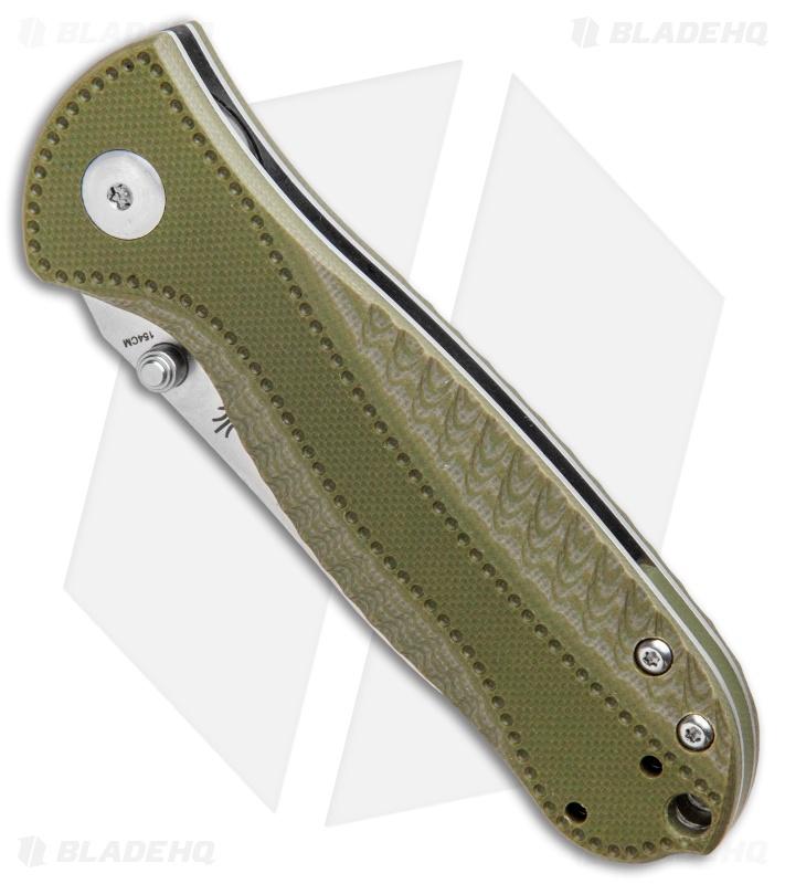 Kizer Vanguard Hunter Liner Lock Knife OD Green G-10 (3" Satin) V3416C2