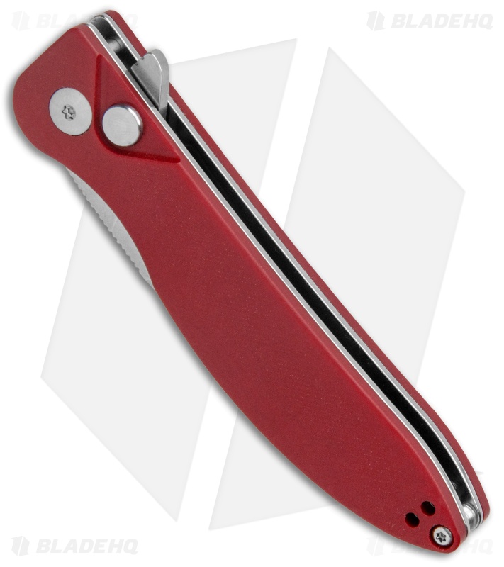 Kizer Vanguard Swaggs | Swayback Red Micarta - Blade HQ