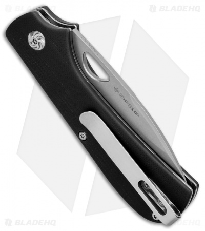 Kizer Vanguard Vagnino Zipslip Slipjoint Knife Black G-10 (2.8" SW) V3507N1
