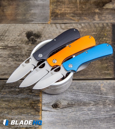 Kizer Vanguard Vagnino Zipslip Slipjoint Knife Blue G-10 (2.8" Stonewash) 