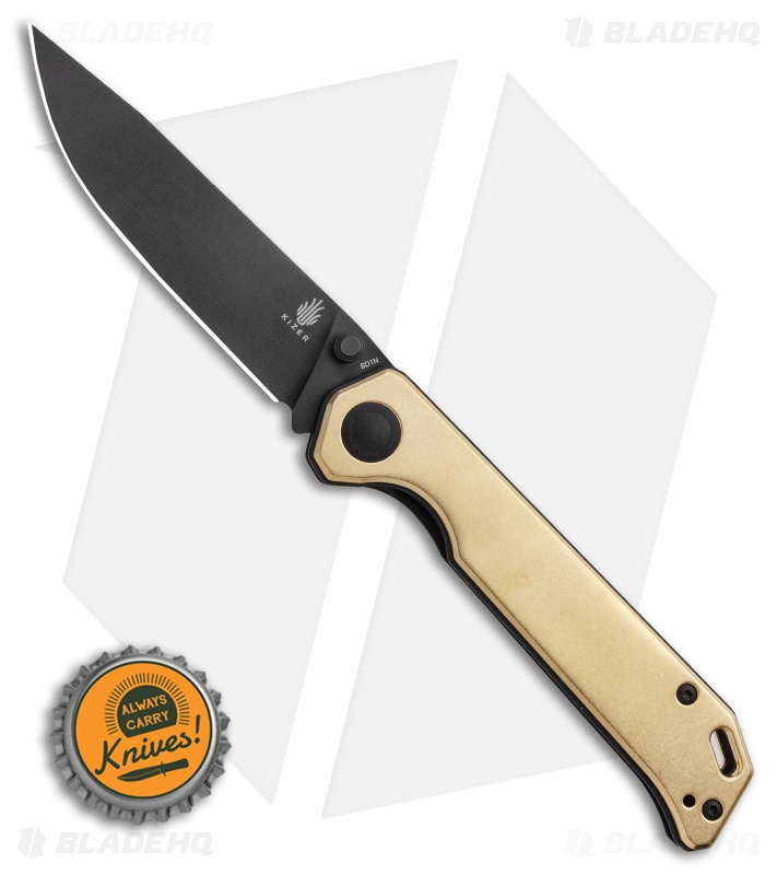 Kizer Vanguard Begleiter - Folding Knife | Brass/Black