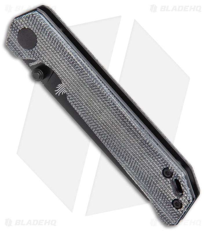 Kizer Azo Vanguard Mini Begleiter Liner Lock Knife Black Micarta (2.8" Black)
