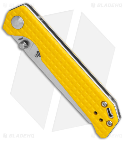 Kizer Azo Vanguard Mini Begleiter Liner Lock Knife Yellow G-10 (2.8" Satin)