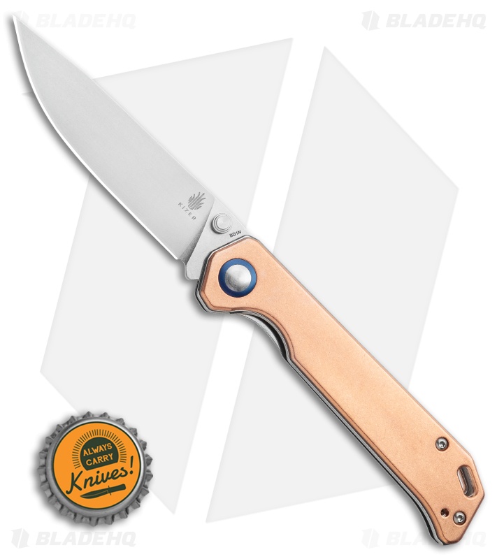 Kizer Vanguard Copper Begleiter Liner Lock Knife (3.5" Stonewash)