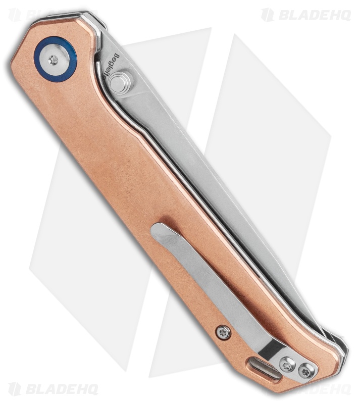 Kizer Vanguard Copper Begleiter Liner Lock Knife (3.5" Stonewash)