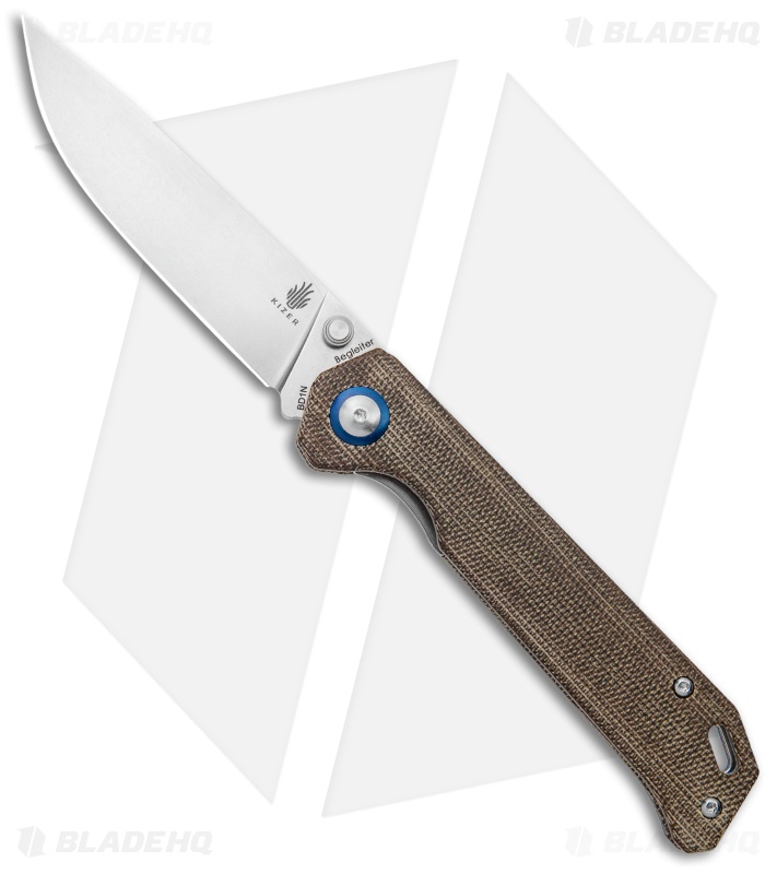 Kizer Begleiter - Liner Lock Knife | Green Micarta/SW | Blade HQ