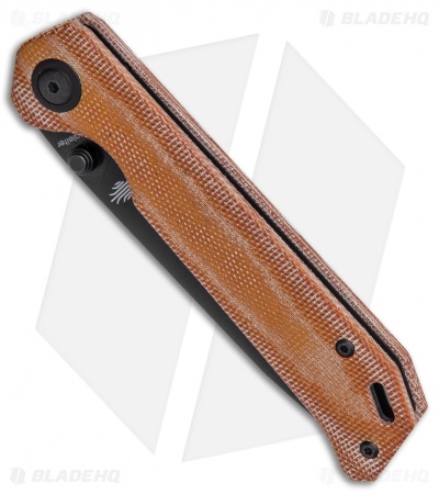 Kizer Azo Vanguard Series Begleiter Knife Natural Micarta (3.5" Black BD1N)