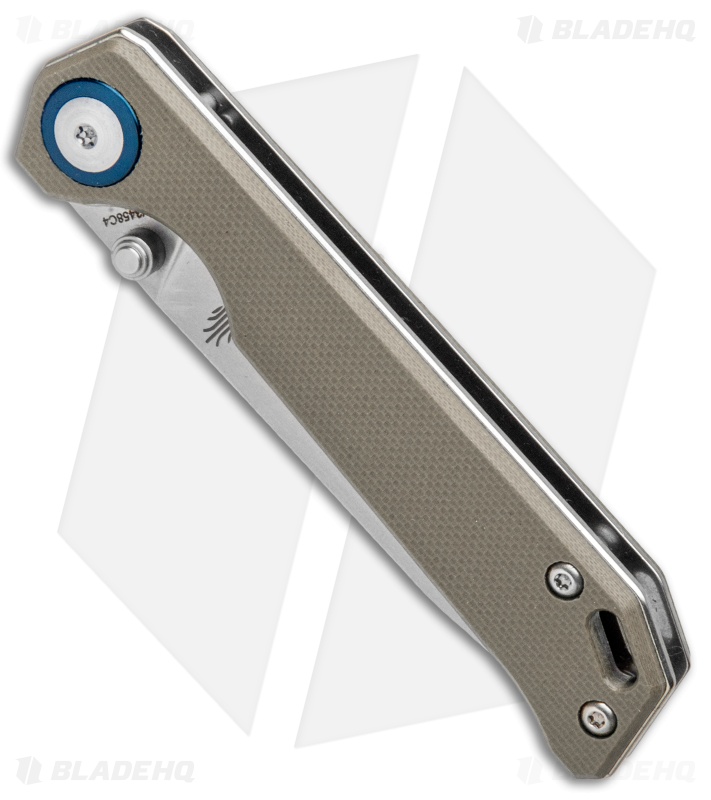 Kizer Azo Vanguard Series Mini Begleiter Knife Tan G-10 (2.8" Stonewash)