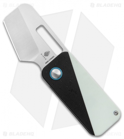 Kizer Walnut Slip Joint Knife Black/White G-10 (2" Stonewash) V2592N1