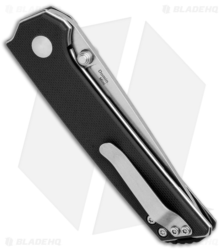 Kizer Vanguard Domin Mini Liner Lock Folding Knife Black G-10 (2.9" Stonewash)